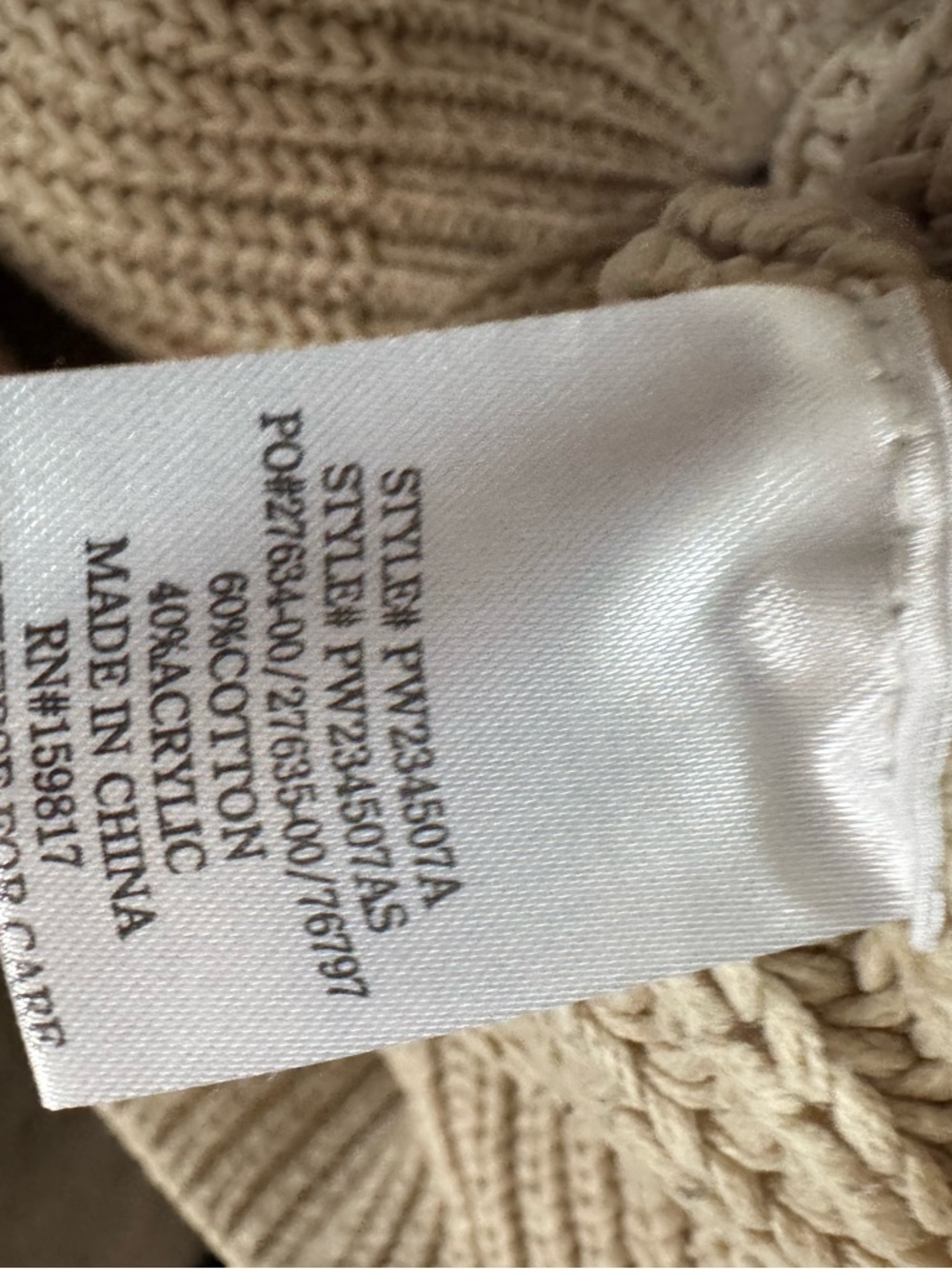 Altar'd State Black & Beige Colorblock Crew Sweater - Picture 5 of 8